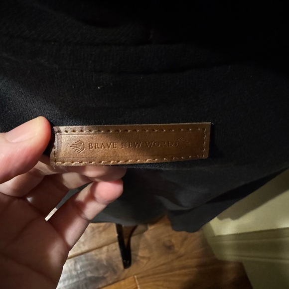 Naketano Black Cowl Neck Sweater with Brown Details Medium - Picture 6 of 7